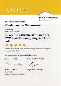 DTV Klassifizierung - Chalet an der Sternwarte